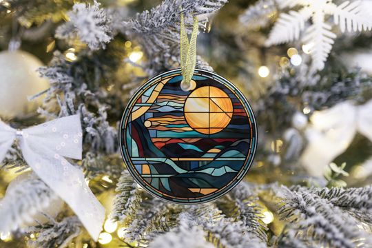 Discover Glass Ornament, Full Moon Ornament