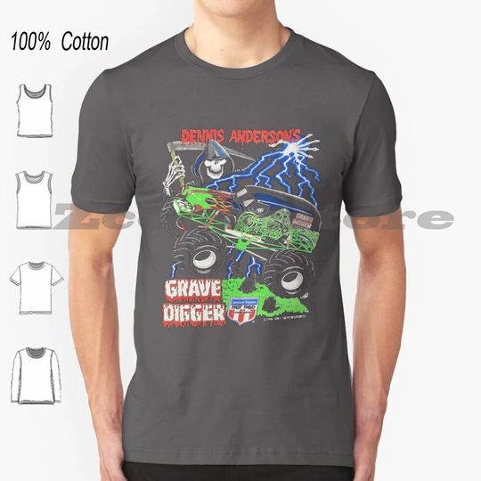 Discover Grave Digger Dennis Anderson Motor Sport T Shirt