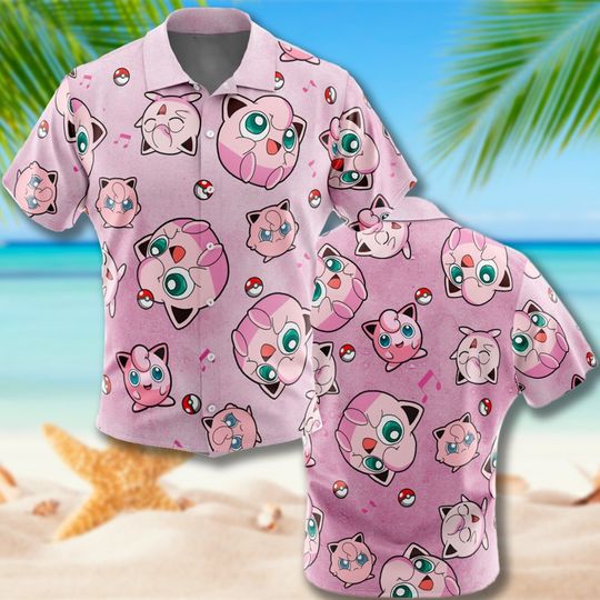 Discover Pink Pig 3D All Over Printed Hawaiian Shirt, Pig Monster Collection Aloha Shirt