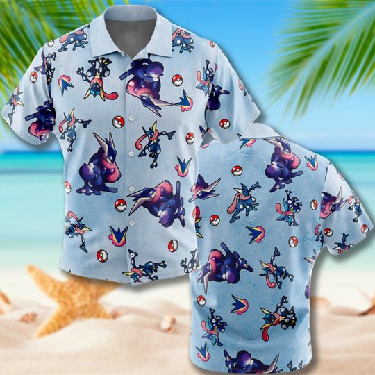 Discover Frog Ninja 3D All Over Printed Hawaiian Shirt, Frog Monster Collection Aloha Shirt