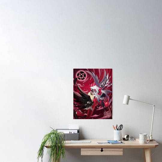 Discover Fallen Angels Chaggie Fanart Hazbin Hotel Poster, Hazbin Hotel Home Decor