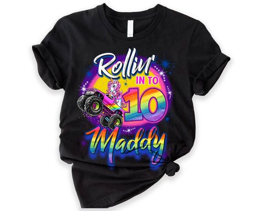 Discover Custom Monster Truck Birthday Shirt, Monster Personalized Birthday Shirt
