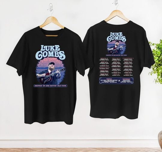 Discover Lukee Comb 2024 Tour Growing Up and Getting Old T-Shirt