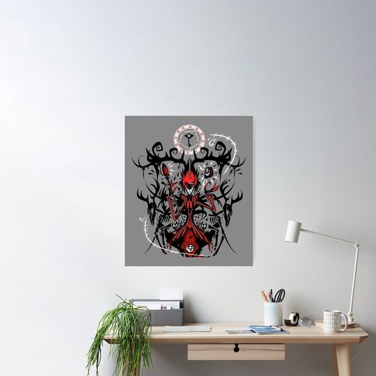 Discover Alastor Hazbin Hotel Poster, Hazbin Hotel Home Decor