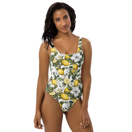 Discover Lemon Flower Women's One-piece Swimsuit