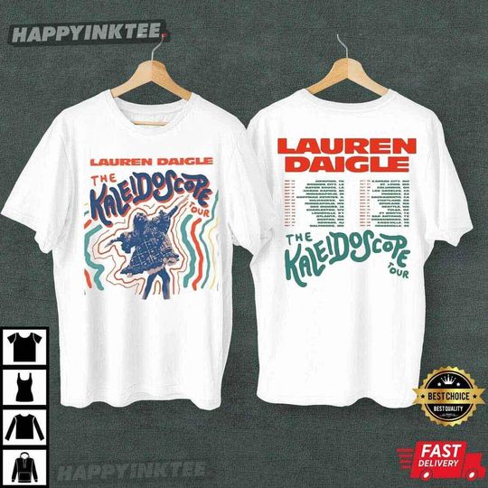 Discover Lauren Daigle The Kaleidoscope Tour 2024 T-Shirt Gift Fans Music All Size