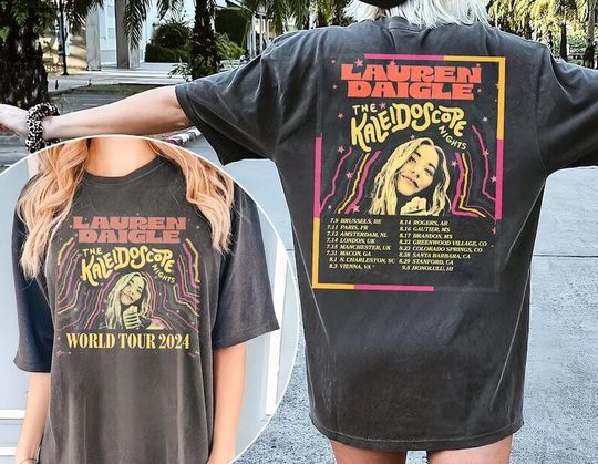 Discover The Kaleidoscope Tour 2024 Shirt, Lauren Graphic Daigle Tour, Thank I Do Tour
