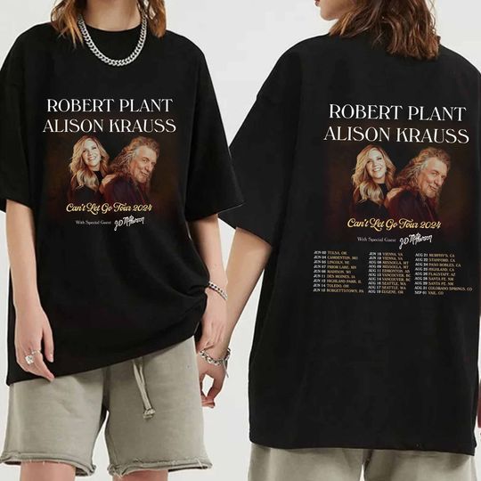 Discover Robert Plant and Alison Krauss 2024 Tour Shirt