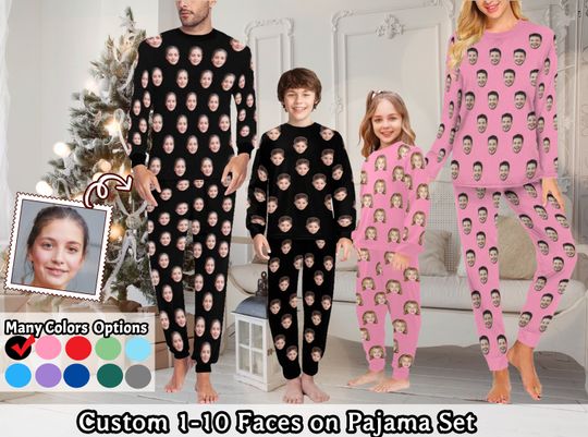 Discover Custom Pajama Set with Picture, Personalized Family Pajamas with Photo