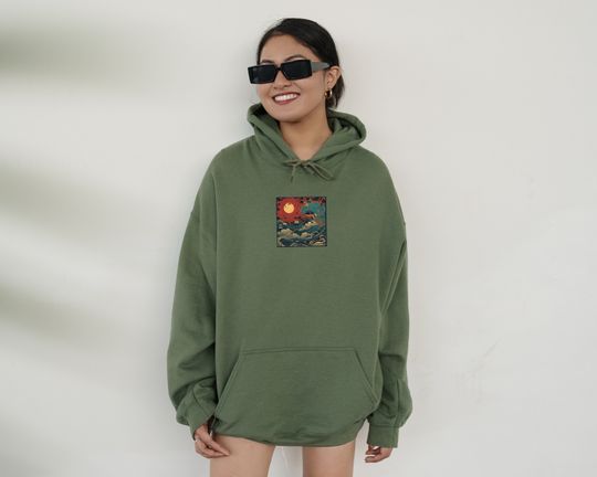Discover Waves And Clouds Hoodie