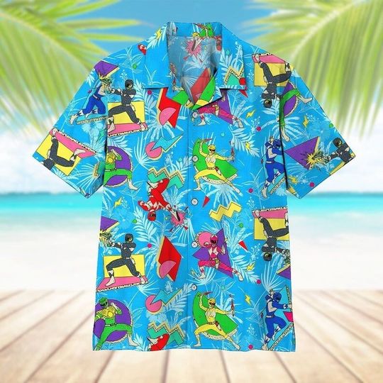 Discover 3D Mighty Morphin Power Ranger Hawaii Shirt, 3D All Over Print Hawaii Shirt