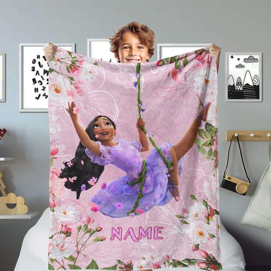 Discover Magical House Movie Blanket, Special Ability Girl Fleece Blanket, Magical Power Quilt