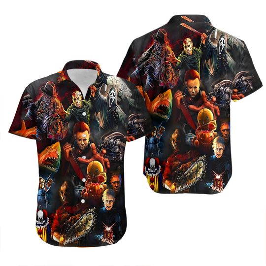 Discover Horror 3D All Over Print Hawaiian Shirt