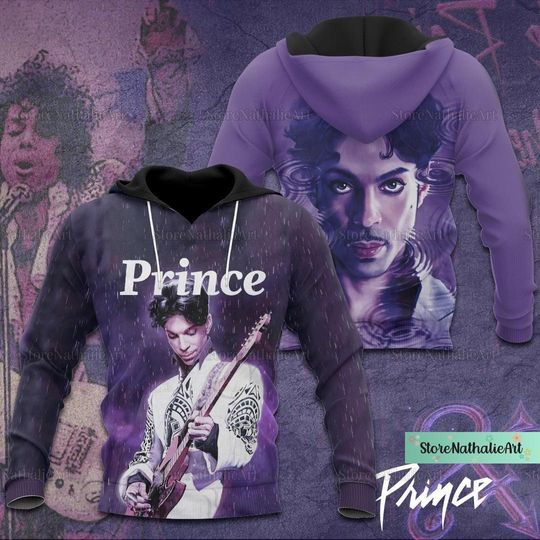 Discover Prince Purple Hoodie, Prince Pur Rain Hoodie, Pur Rain Men Hoodie