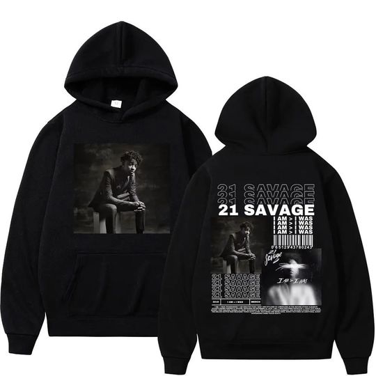 Discover Rapper 21 Savage Music Album Graphic Hoodie