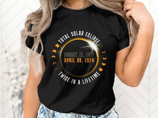 Discover Total Solar Eclipse T-Shirt, April 08 2024, Astronomical Event Tee