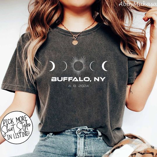 Discover Total Solar Eclipse 2024 Shirt, Buffalo New York Total Solar Eclipse Shirt