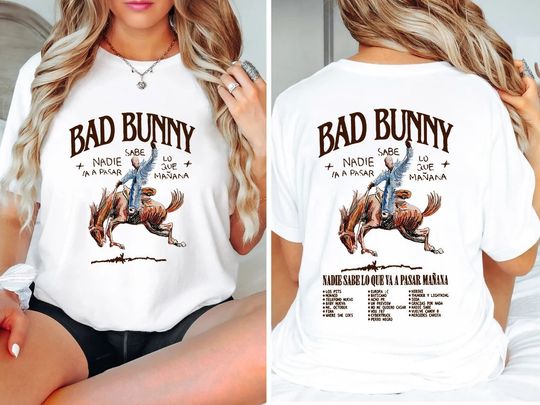 Discover Bad Bunny 2024 Tour Shirt, Most Wanted Tour Bad Bunny Shirt