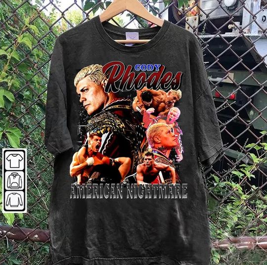 Discover Vintage 90s Graphic Style Cody Rhodes TShirt