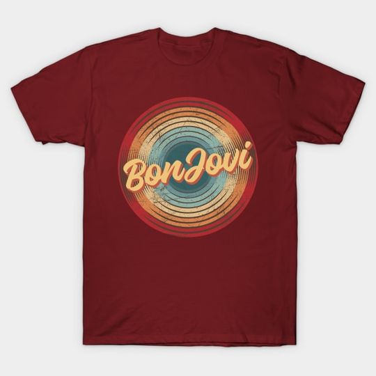 Discover Bon Jovi Vintage Circle - Musician - T-Shirt