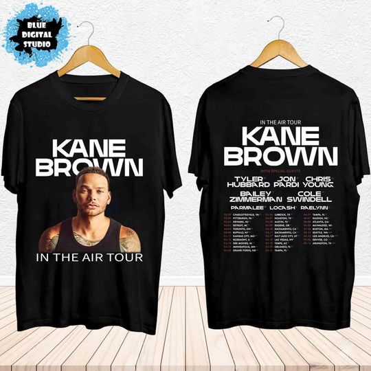 Discover Kane Brown In The Air Tour 2024 Shirt, In The Air Concert Shirt For Fan
