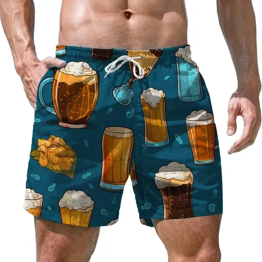 Discover Street Hip Hop 3D Printed Swim Shorts - Trendy Style