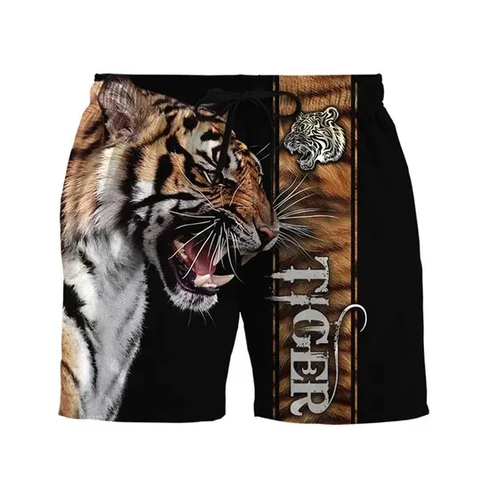 Discover Asian Tiger 3d Print Hawaiian Beach Shorts