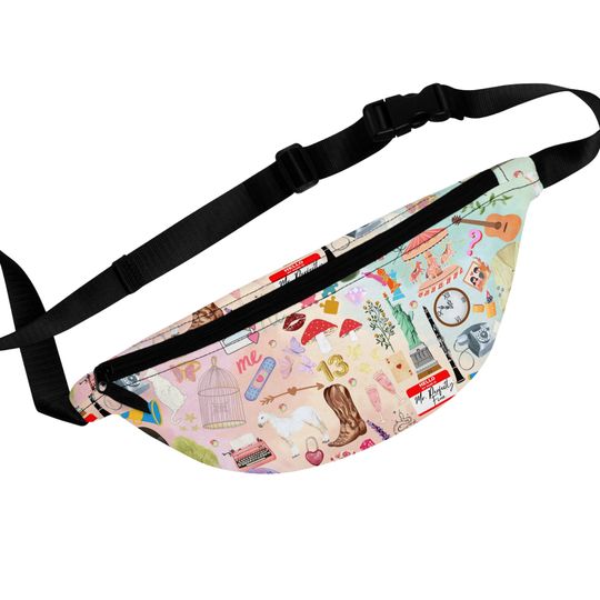 Discover Cotton Candy Lovers Era Inspired Symbols Collage Fanny Pack