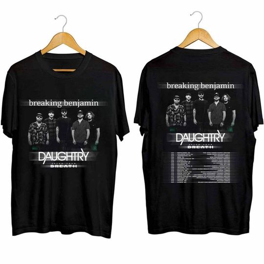 Discover Breaking Benjamin US Tour 2024 Double Sided Shirt