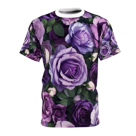 Discover Purple Roses 3D T-Shirt