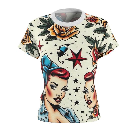 Discover Vintage Vibes: Women's Graphic 3D T-Shirt