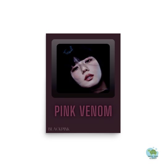 Discover aesthetic kpop wall print - pink venom Poster