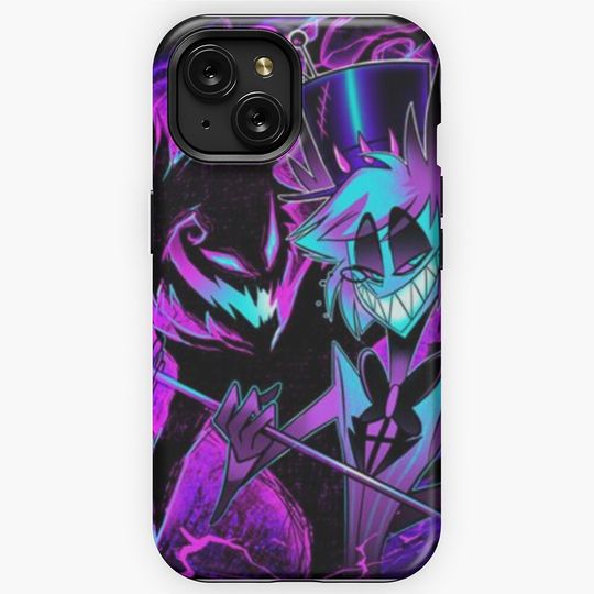Discover Alastor and His Shadow Hazbin Hotel iPhone Case, Hazbin Hotel Fan Gift