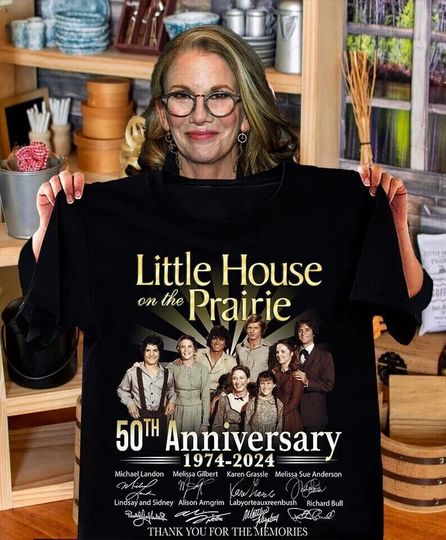 Discover 50th Anniversary 1974-2024 Little House onthe Prairie Thank for the Memories Tee