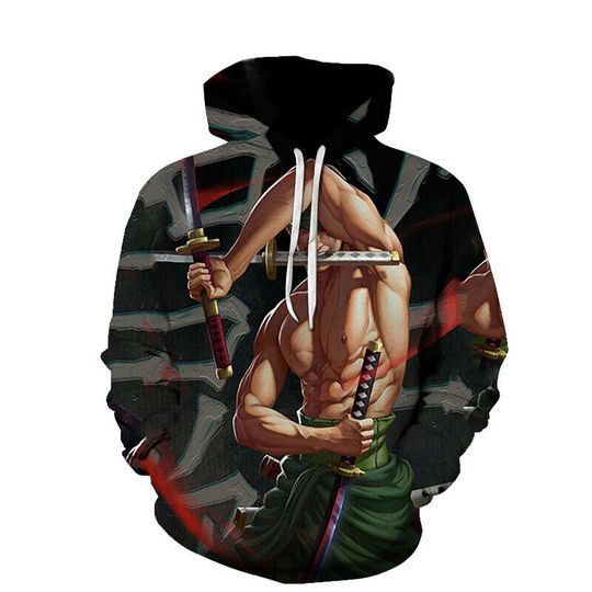Discover Roronoa Zoro One Piece Hoodie, Anime 3D Hoodie