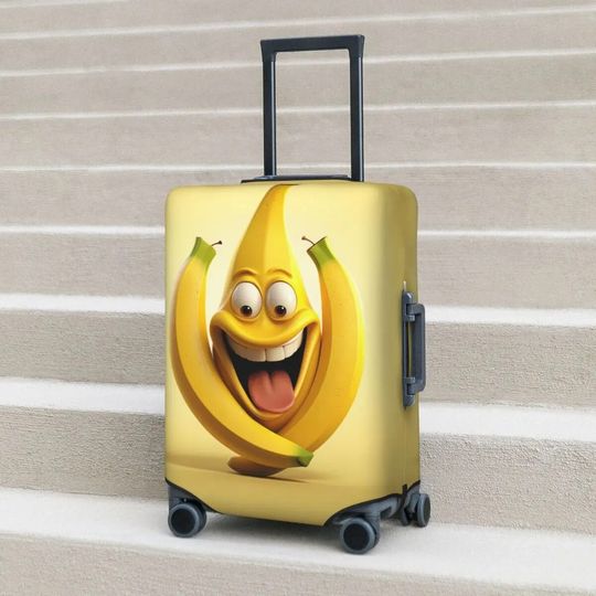 Discover Funny Banana Expression Luggage Covers