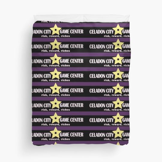 Discover Celadon City Game Center Duvet Cover