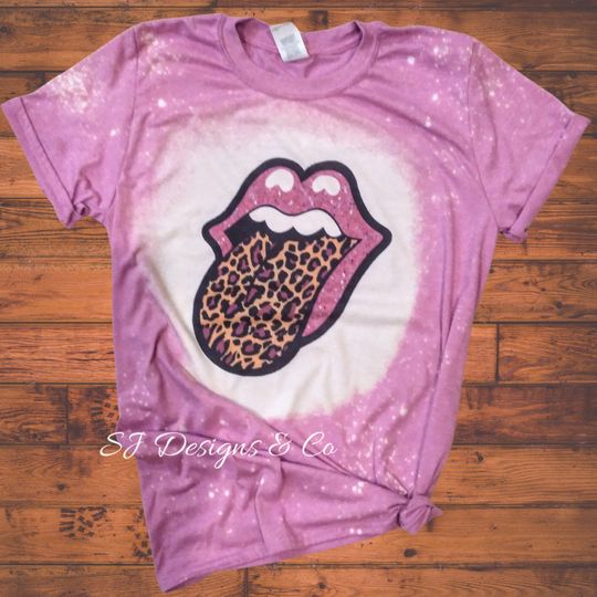 Discover Bleached Tee | Leopard Tongue | Bleached Tshirt
