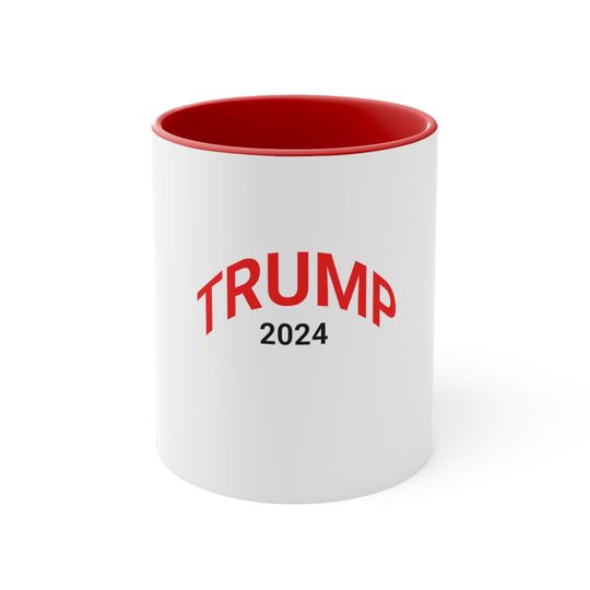 Discover Trump 2024 Accent Coffee Mug, 11oz