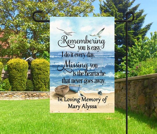 Discover In Loving Memory Flag, Cemetery Decoration Garden Flag