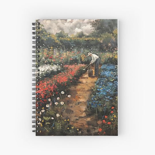 Discover The Garden Spiral Notebook
