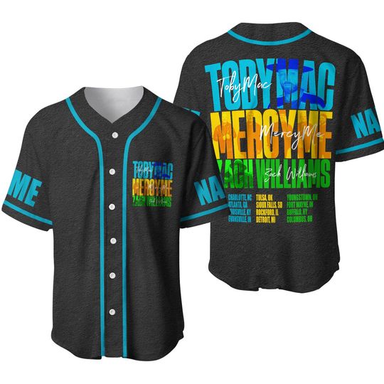 Discover TobyMac MercyMe and Zach Williams Tour Baseball Jersey