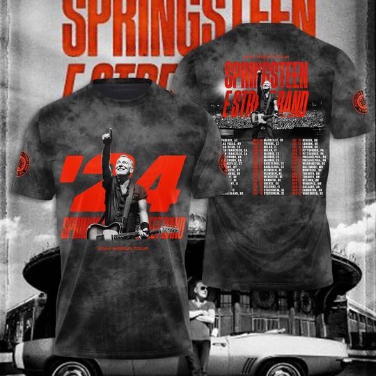 Discover Bruce Springsteen & E Street Band World Tour 2024 Shirt