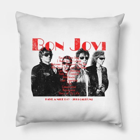 Discover Bon Jovi Pillow, Bon Jovi Fan Gift