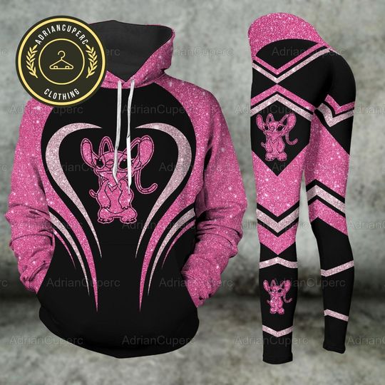 Discover Angel Faux Glitter Hoodie And Leggings, Angel Hoodie