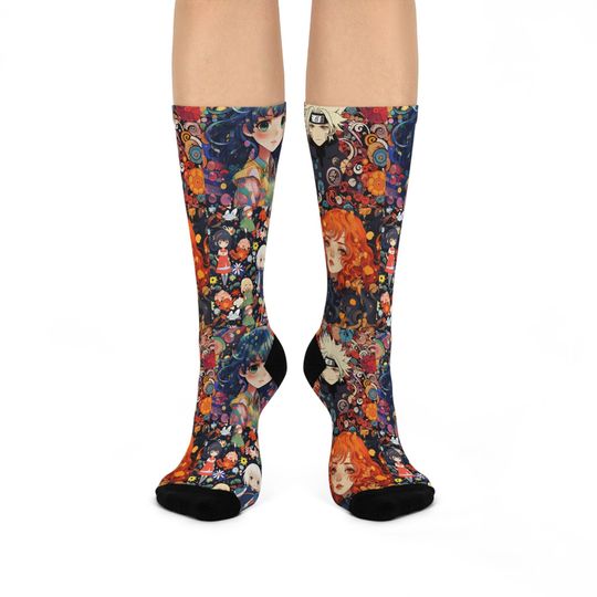 Discover Anime Themed Cushioned Crew Socks, Anime Socks