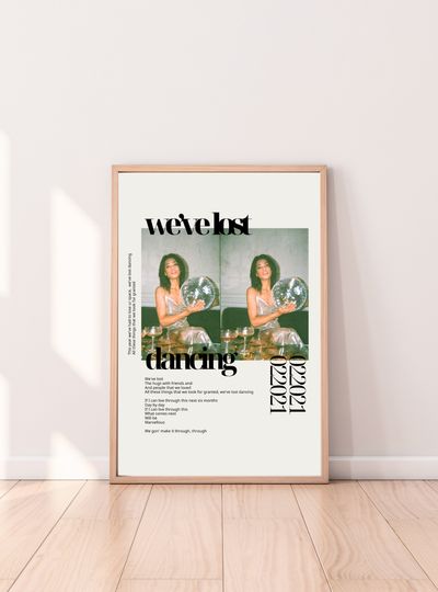 Discover We've Lost Dancing: Poster  - Lyric Art, Fred Again print
