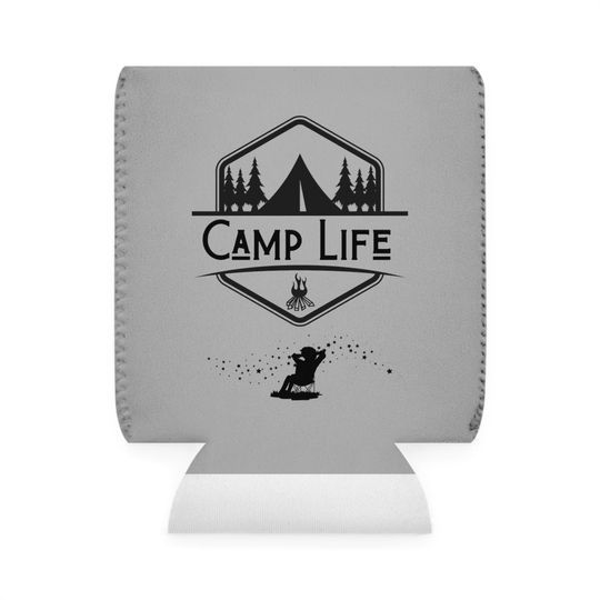 Discover Camp Life Can Cooler Sleeve