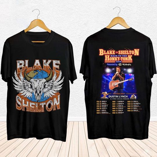 Discover Blake Shelton 2024 Back to the Honky Tonk Tour Shirt