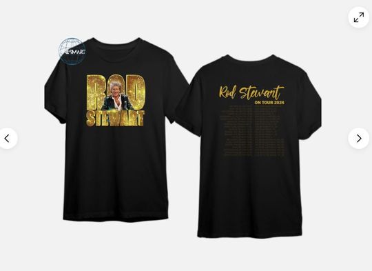 Discover Rod Stewart On Tour 2024 T-Shirt